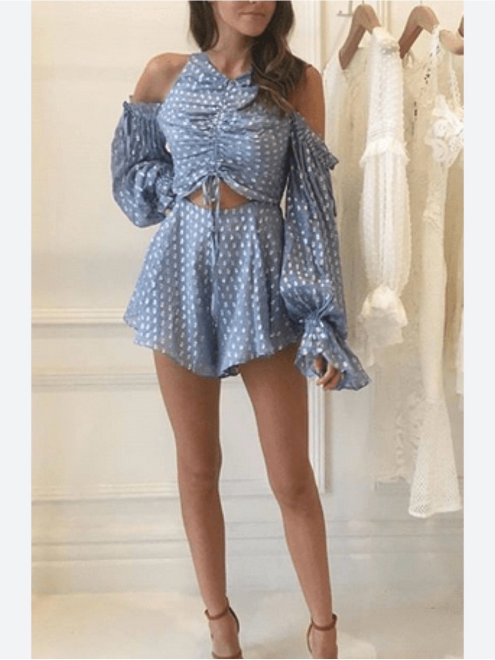 ALICE MCCALL DID IT AGAIN PLAYSUIT BLUE SIZE 8